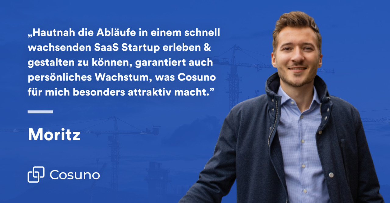 Zitat von Moritz Kuder, Growth Manager bei Cosuno