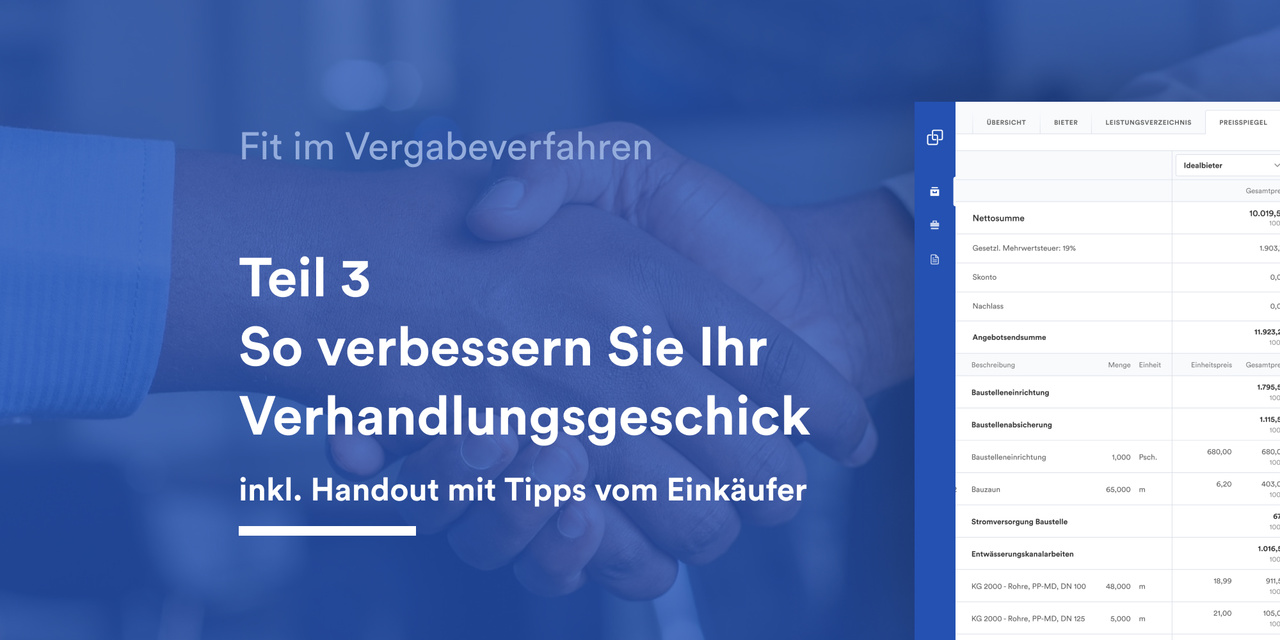 Verhandlungsgeschick im Einkauf